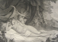 Амур и Венера Гравюра (начало XIX века), Франция артикул 5033b.